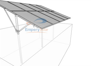 Single-pole Zn-Al-Mg Ground Mounting Structure